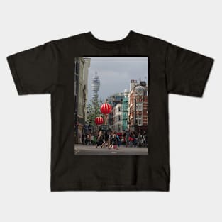 BT Tower From China Town, London Kids T-Shirt